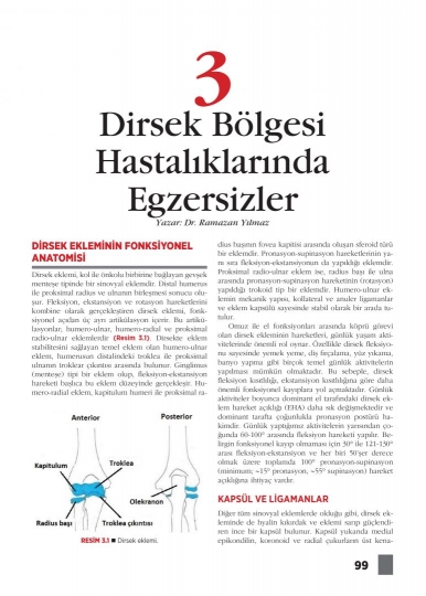 Bölüm 3: Dirsek Bölgesi Hastalıklarında Egzersizler