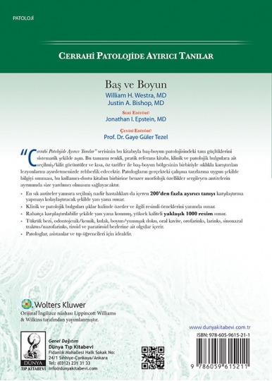 Cerrahi Patolojide Ayırıcı Tanılar: Baş ve Boyun