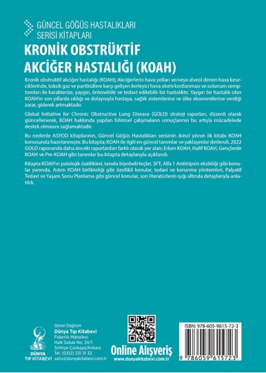 Kronik Obstrüktif Akciğer Hastalığı (KOAH): Güncel Göğüs Hastalıkları Serisi Kitapları