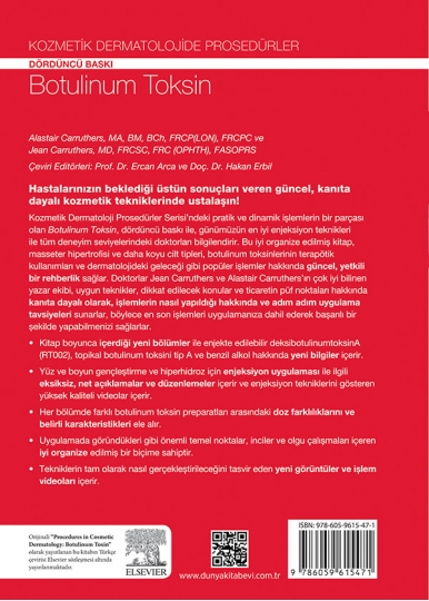 Kozmetik Dermatolojide Prosedürler: Botulinum Toksin