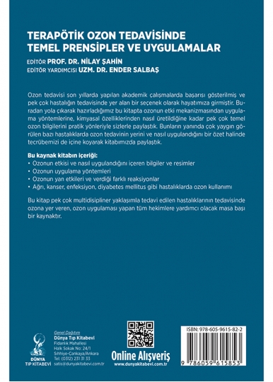 Terapötik Ozon Tedavisinde Temel Prensipler ve Uygulamalar